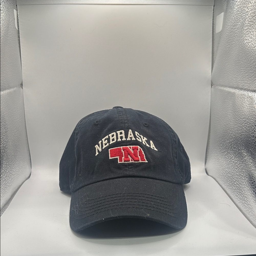 Nebraska Black Baseball Cap